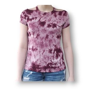 NWOT American Eagle Outfitters soft and sexy purple and white tie dye top